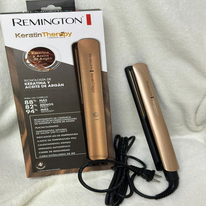 PLANCHA REMIGTON KERATINA Y ARGAN