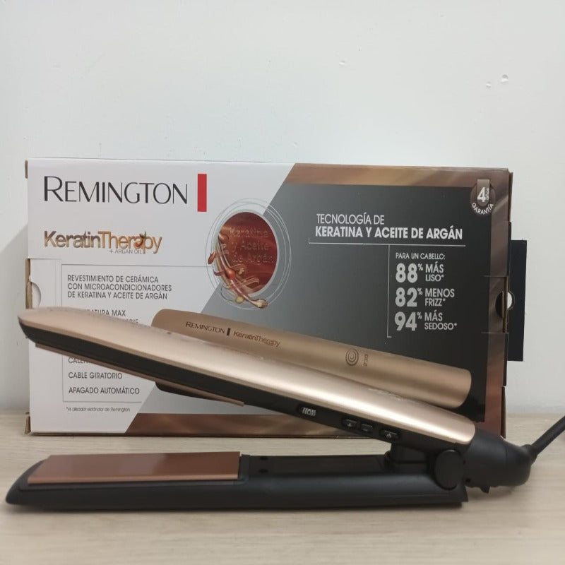 PLANCHA REMIGTON KERATINA Y ARGAN